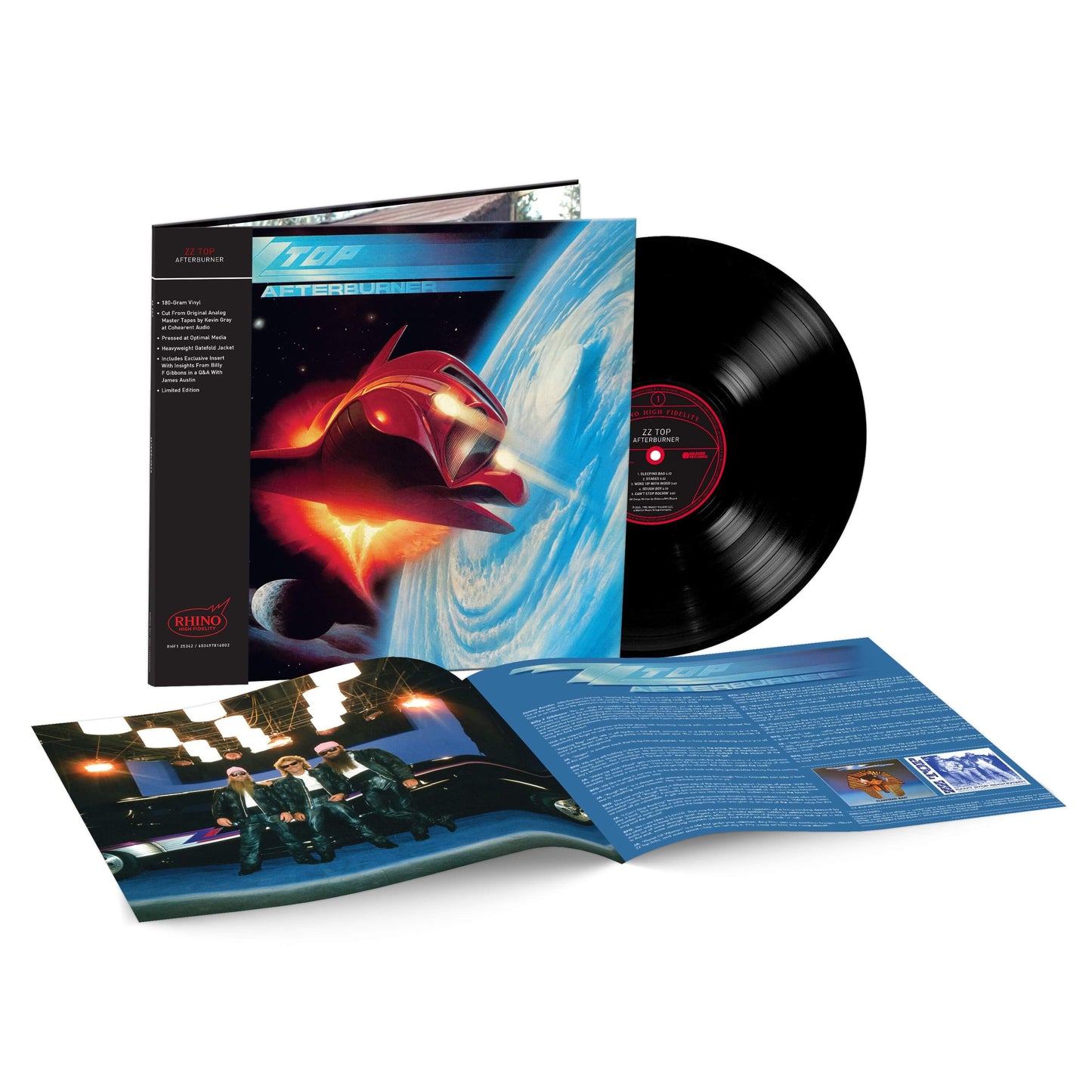 ZZ Top - Afterburner (Rocktober 2025, Rhino High Fidelity, LP Vinyl) UPC: 081227810566
