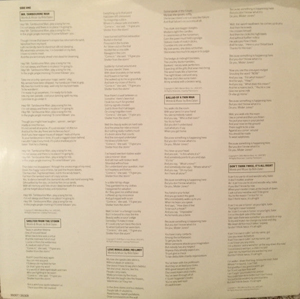 Bob Dylan : Bob Dylan At Budokan (LP,Album,Stereo)