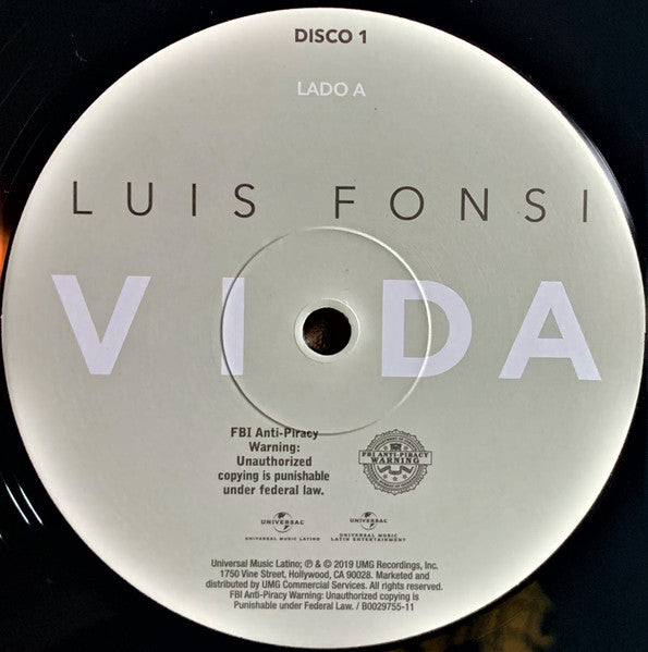 Luis Fonsi : Vida (LP,Album)