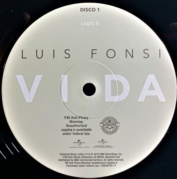 Luis Fonsi : Vida (LP,Album)