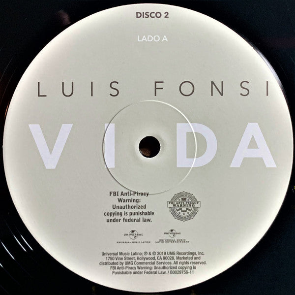 Luis Fonsi : Vida (LP,Album)