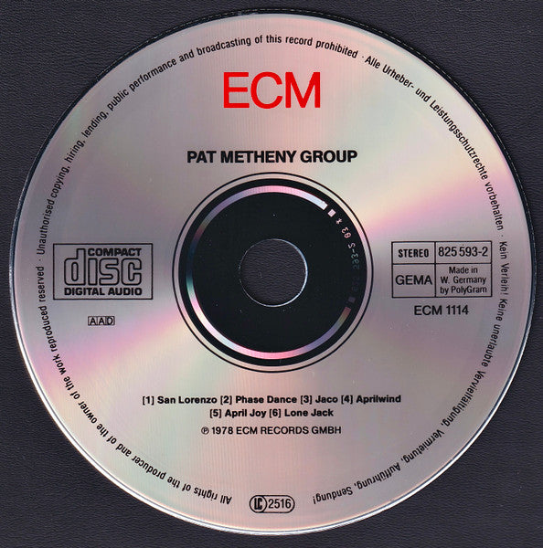 Pat Metheny Group : Pat Metheny Group (Album,Reissue)