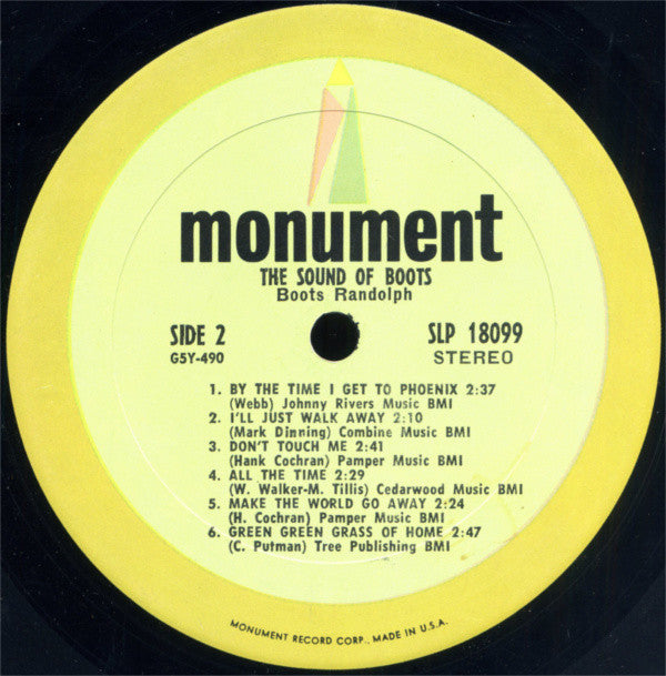 Boots Randolph : The Sound Of Boots (LP,Album,Stereo)