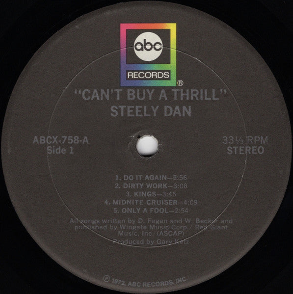Steely Dan : Can't Buy A Thrill (LP,Album,Club Edition,Stereo)