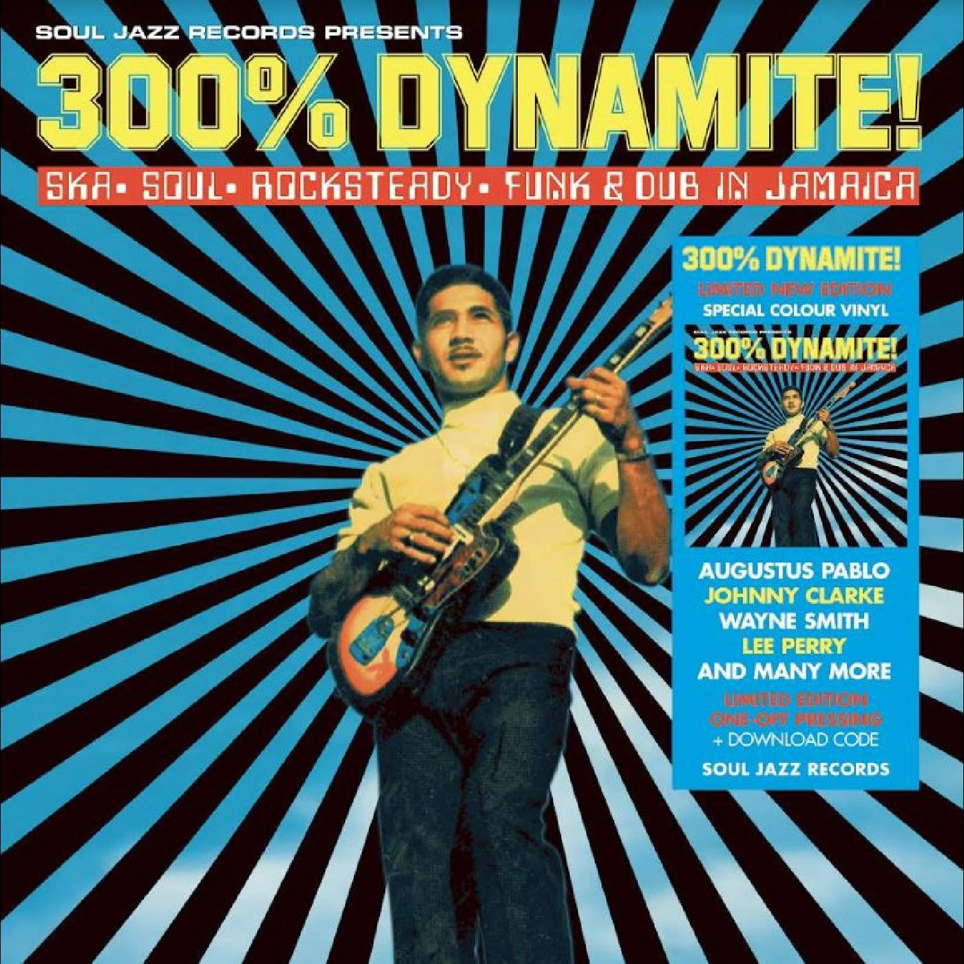 Soul Jazz Records Presents - 300% Dynamite Ska Soul Rocksteady Funk And Dub In Jamaica (RSD 2024, 2LP Yellow Vinyl) UPC: 5026328005430