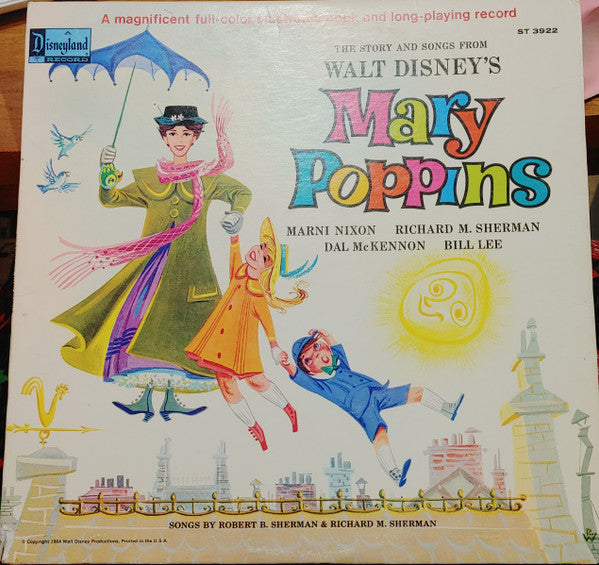 Various : The Story And Songs From Walt Disney's Mary Poppins (LP,Album,Repress)