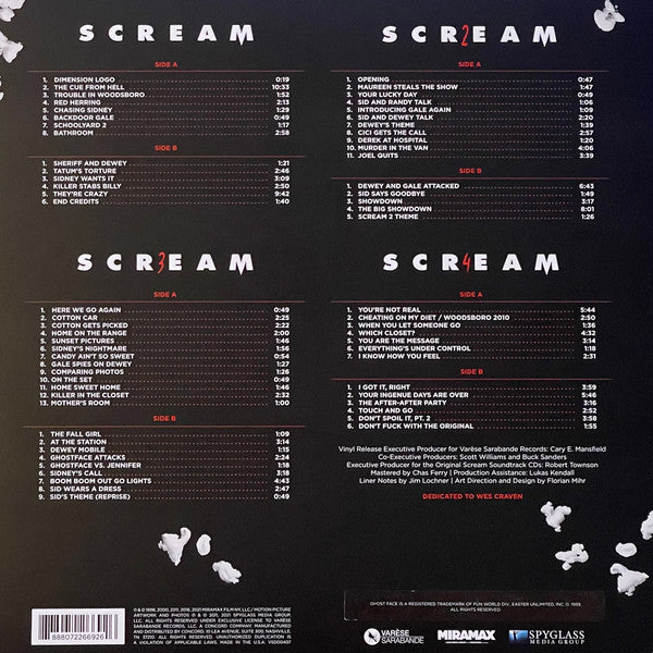 Marco Beltrami : Scream (Original Motion Picture Soundtracks) (LP,Album,Reissue)