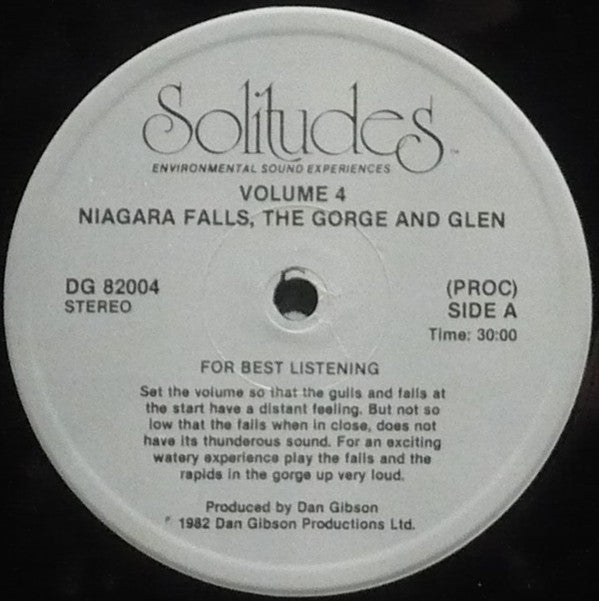 Dan Gibson : Solitudes - Environmental Sound Experiences Volume Four (LP,Album)