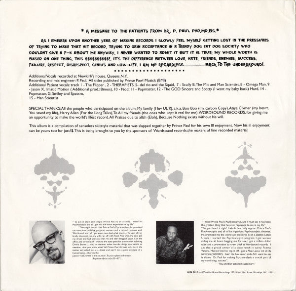 Prince Paul : Psychoanalysis (What Is It?) (LP,Album)