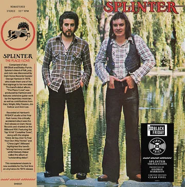Splinter - The Place I Love (RSD Black Friday 2023, Clear LP Vinyl) UPC: 4050538939989