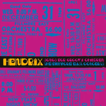 Jimi Hendrix - Songs For Groovy Children: The Fillmore East Concerts (RSD Black Friday 2024, Blue & Violet Swirl LP Vinyl) UPC: 198028305617