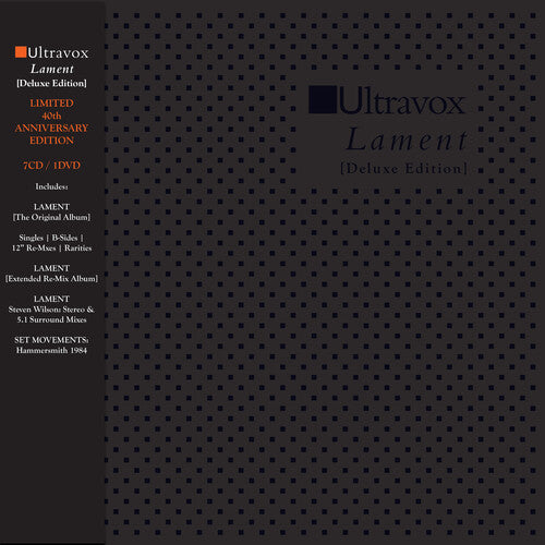 Ultravox - Lament (Deluxe 40th Anniversary Edition, 7 CDs + DVD) UPC: 840401700020