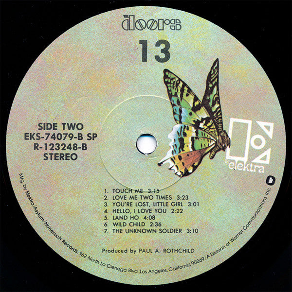 Doors, The : 13 (LP,Compilation,Remastered,Club Edition,Reissue)