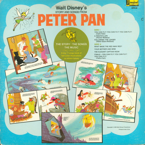 Ginny Tyler : Story And Songs From Peter Pan (LP,Album,Reissue,Repress,Mono)