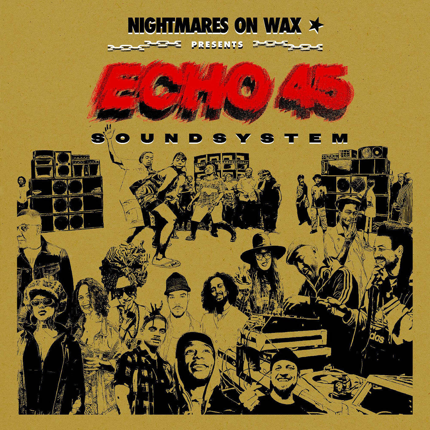 Nightmares On Wax - Echo 45 Sound System (2LP Gold Vinyl) UPC: 5056818805196