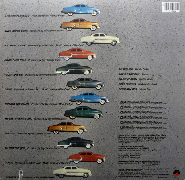 Cars, The : The Cars Greatest Hits (LP,Compilation,Stereo)