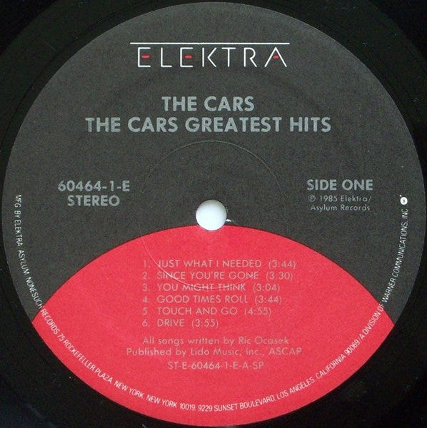 Cars, The : The Cars Greatest Hits (LP,Compilation,Stereo)
