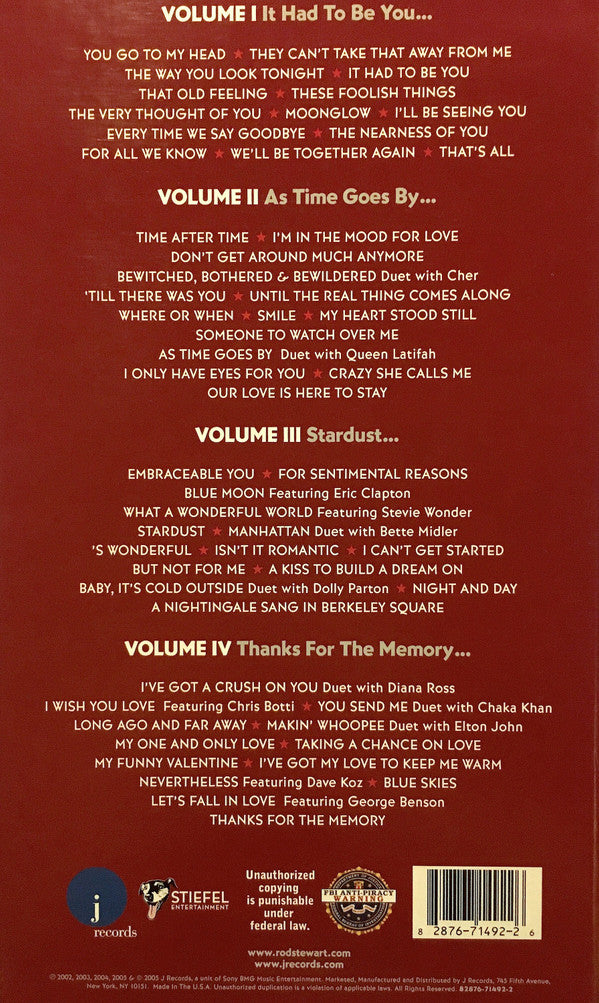 Rod Stewart : The Great American Songbook (Compilation)