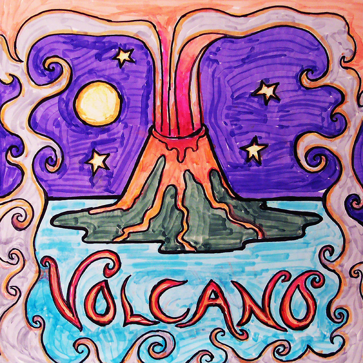 Volcano - Volcano (Volcanic Colored LP Vinyl, Numbered Edition) UPC: 634457204942