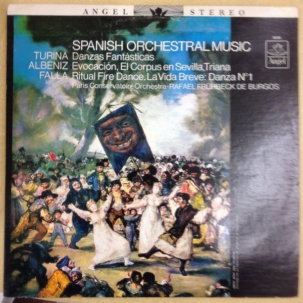 Joaquín Turina, Isaac Albéniz, Manuel De Falla, Orchestre De La Société Des Concerts Du Conservatoire, Rafael Frühbeck De Burgos : Spanish Orchestral Music (LP,Album,Stereo)