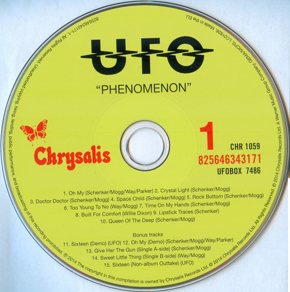 UFO (5) : The Complete Studio Albums 1974-1986 (Compilation,Remastered)