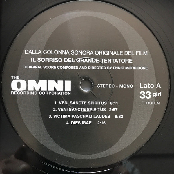 Ennio Morricone : Il Sorriso Del Grande Tentatore (Colonna Sonora Originale) (LP,Album,Limited Edition,Reissue,Remastered)