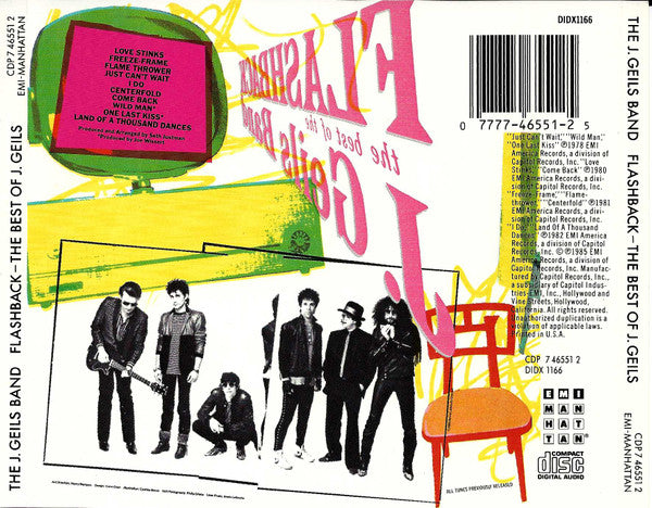 J. Geils Band, The : Flashback - The Best Of J. Geils Band (Compilation)