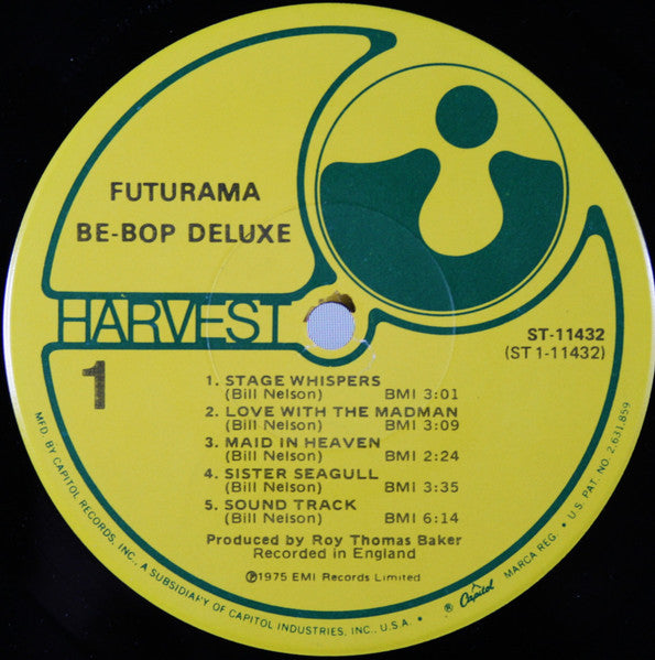 Be Bop Deluxe : Futurama (LP,Album)