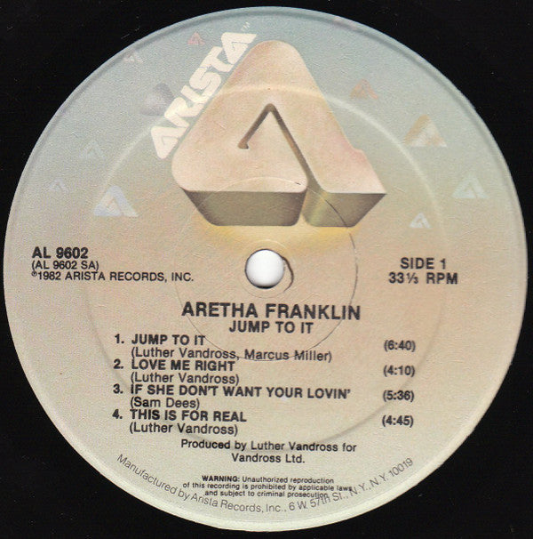 Aretha Franklin : Jump To It (LP,Album)