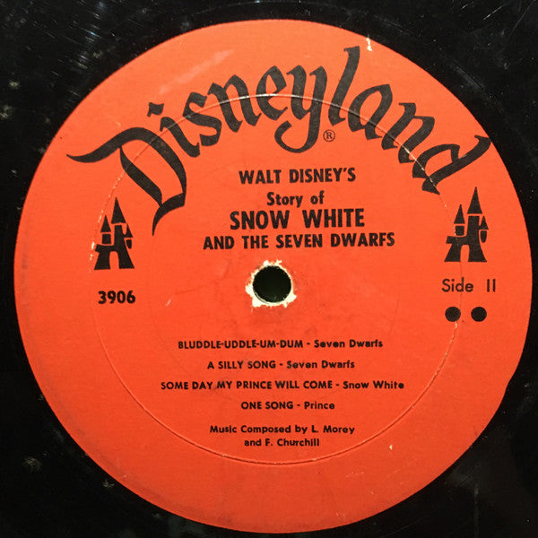 Various : Walt Disney's Story And Songs From Snow White And The Seven Dwarfs (LP,Album,Mono)