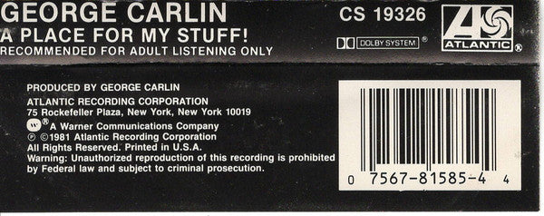 George Carlin : A Place For My Stuff ()