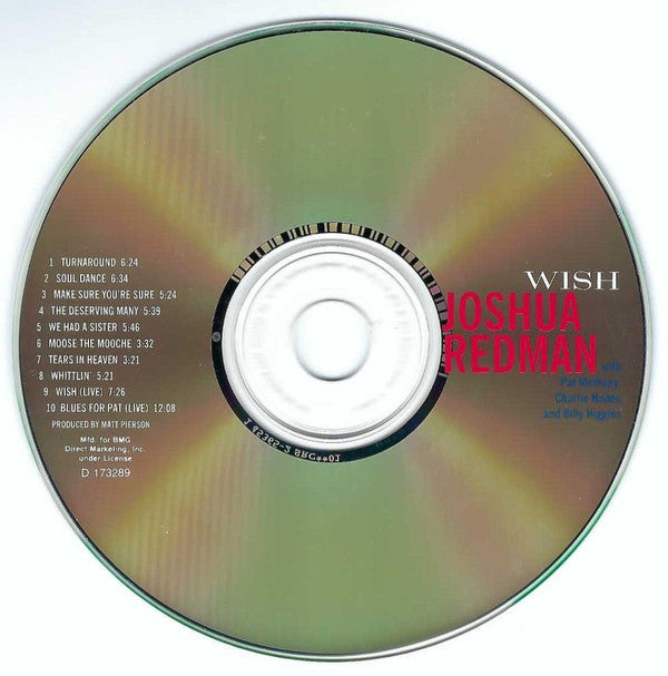 Joshua Redman : Wish (Album,Club Edition)