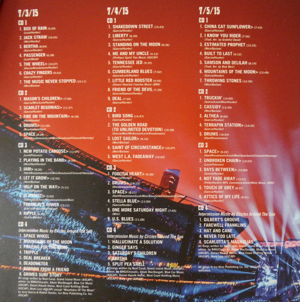 Grateful Dead, The : Fare Thee Well Complete Box July 3, 4, & 5 2015 (HDCD,Limited Edition,Numbered)