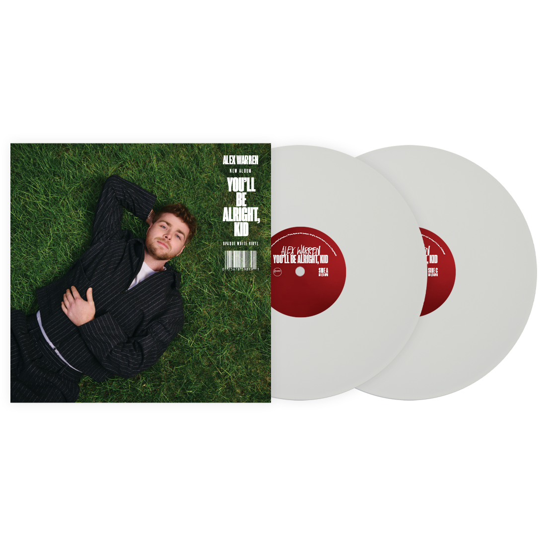 Alex Warren - You'll Be Alright, Kid (2LP Opaque White Vinyl) UPC: 075678598791