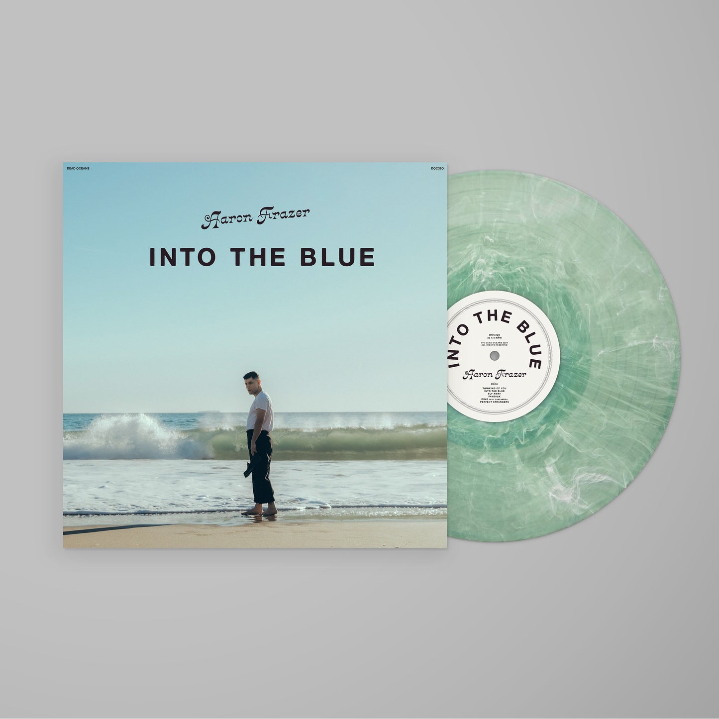Aaron Frazer - Into the Blue (Frosted Coke Bottle Clear LP Vinyl) 656605162034