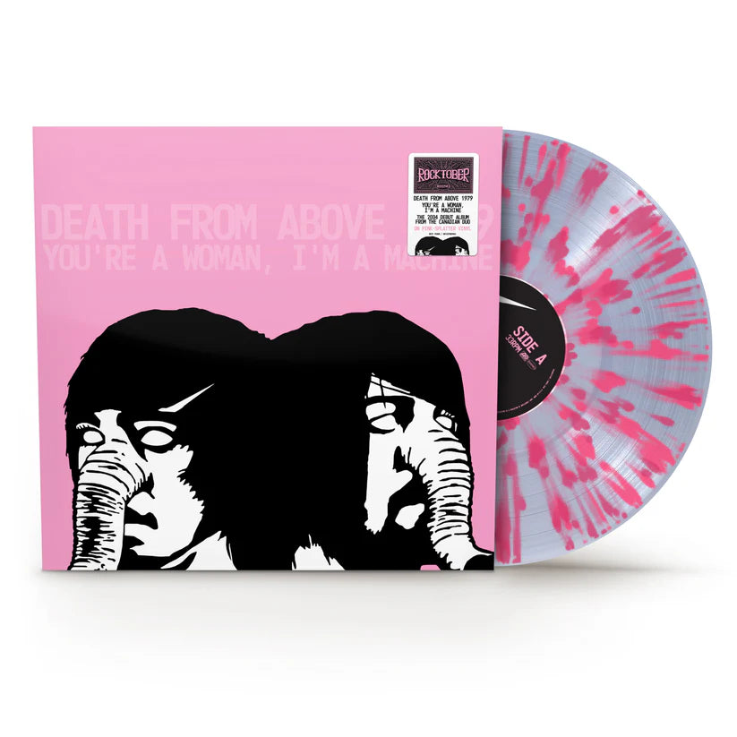 Death From Above 1979 - You're a Woman, I'm a Machine (Rocktober 2025, Pink & Silver Splatter LP Vinyl) UPC: 081227809461
