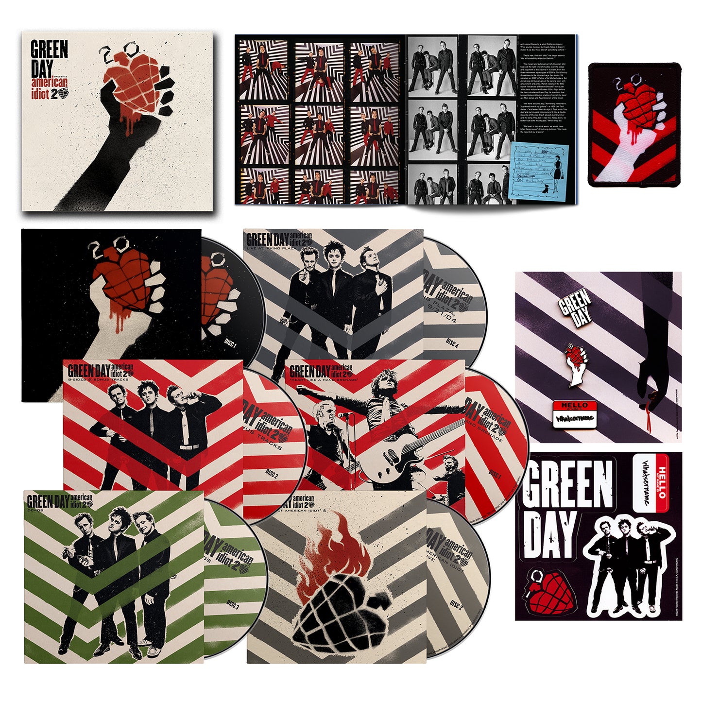 Green Day - American Idiot 20th Anniversary (Deluxe Edition, 4 CDs and 2 Blu Ray discs) UPC: 093624862680