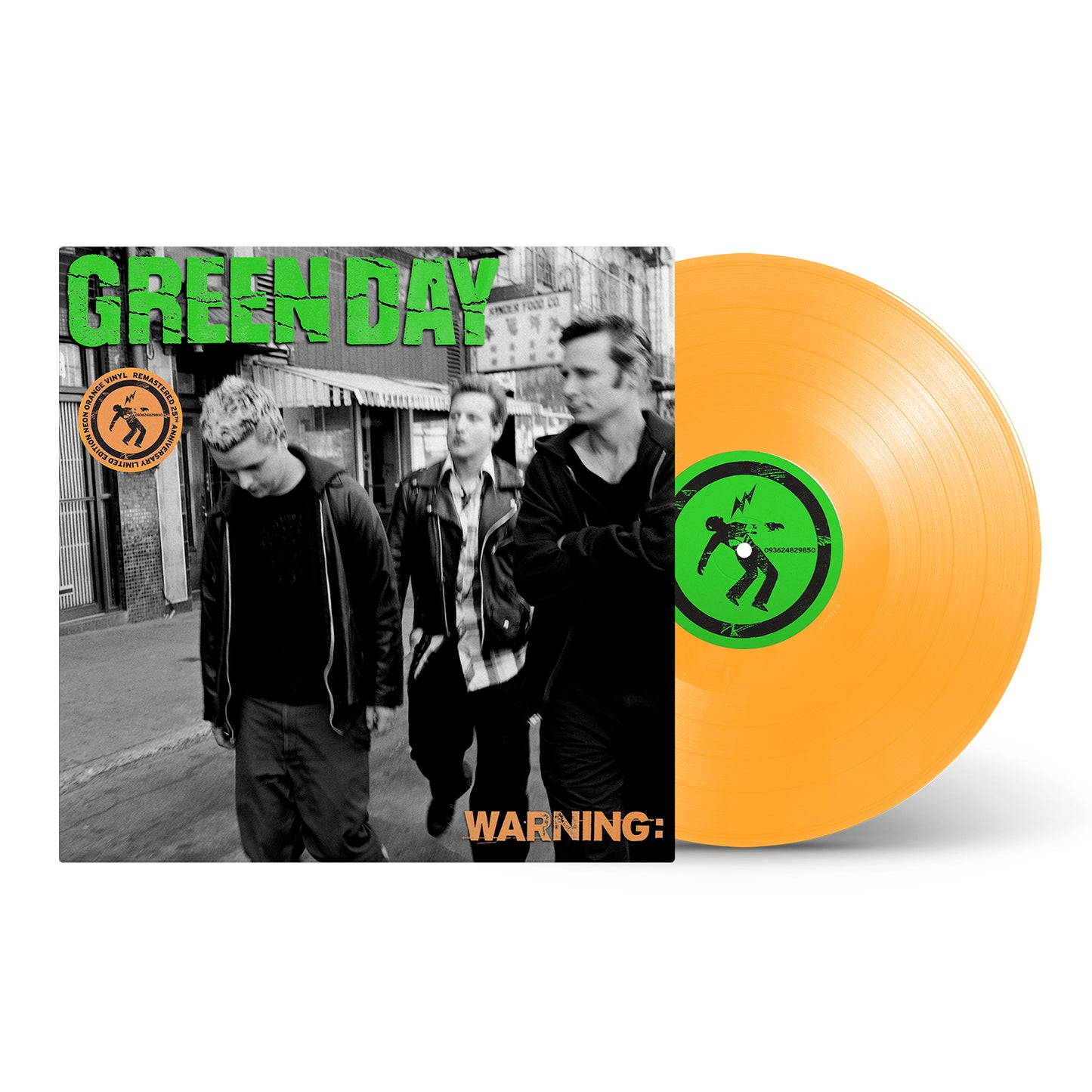 Green Day - Warning (25th Anniversary Deluxe Edition) (Neon Orange LP Vinyl) UPC: 093624829850