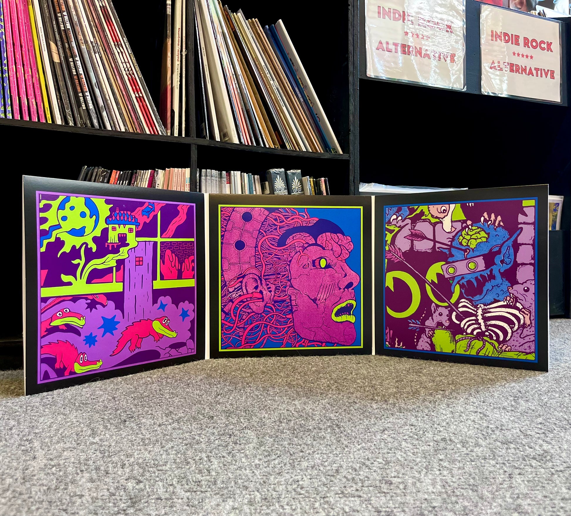 King Gizzard and The Lizard Wizard - Europe '19 (NCR 002, 3LP Purple w/ Pink Swirl Vinyl) UPC: 659696533516