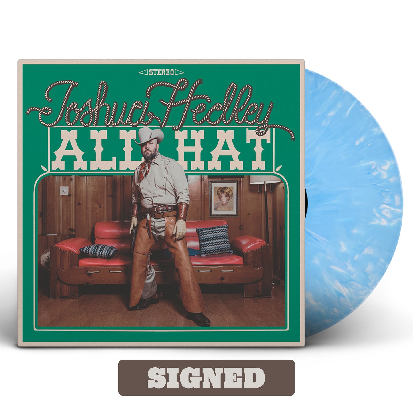 Joshua Hedley - All Hat (Indie Exclusive, Texas Sky Blue LP Vinyl, Signed) UPC: 607396593910