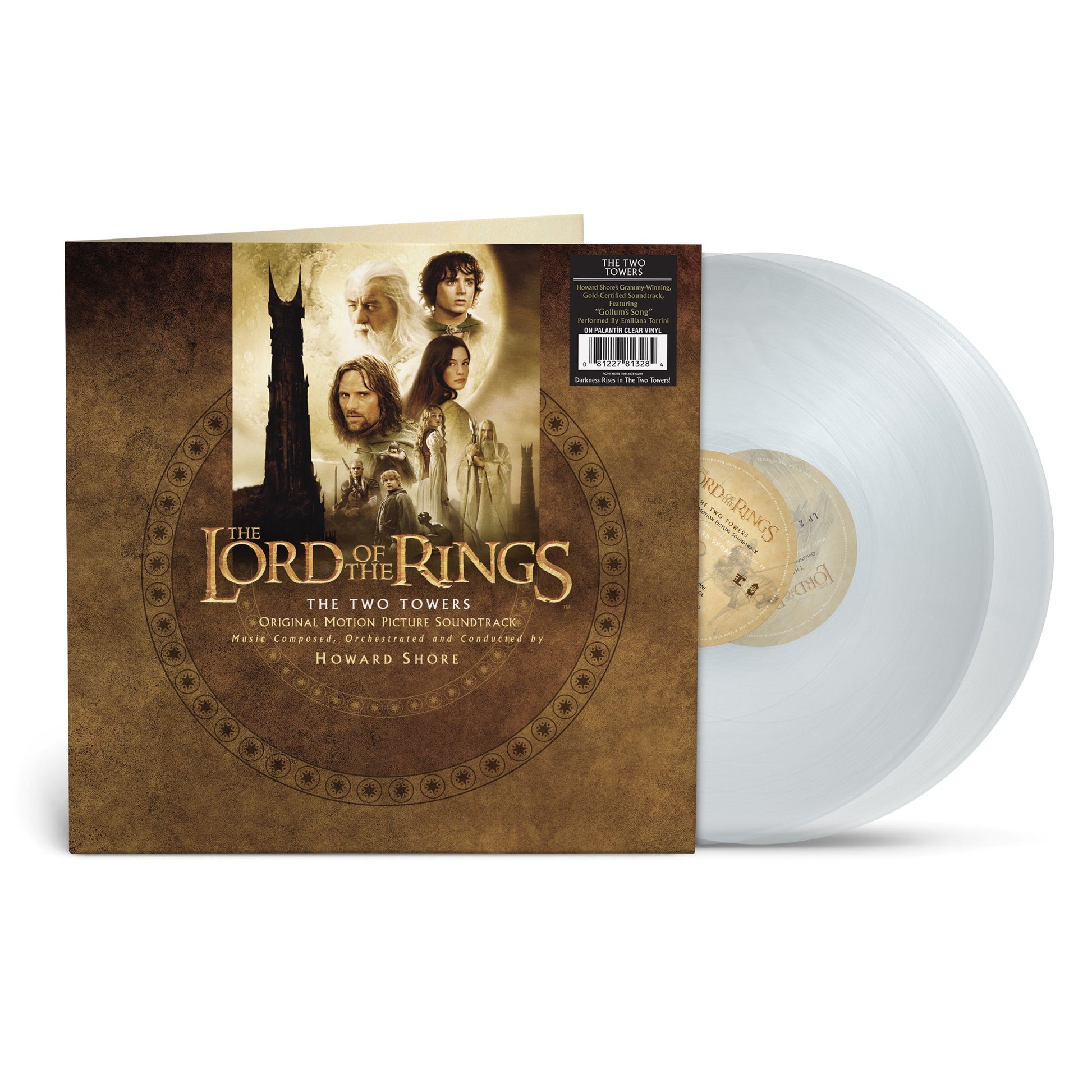 Howard Shore - The Lord Of The Rings: The Two Towers (Original Motion Picture Soundtrack) (Indie Exclusive, 2LP Clear Vinyl) UPC: 081227813284