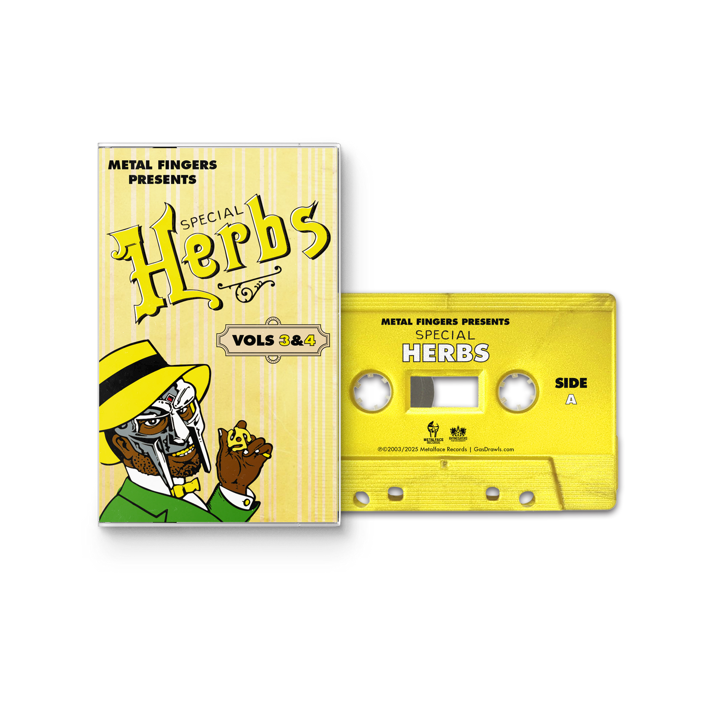 MF DOOM - Metal Fingers Presents: Special Herbs Vol. 3 & 4 (Cassette) UPC: 826257038340
