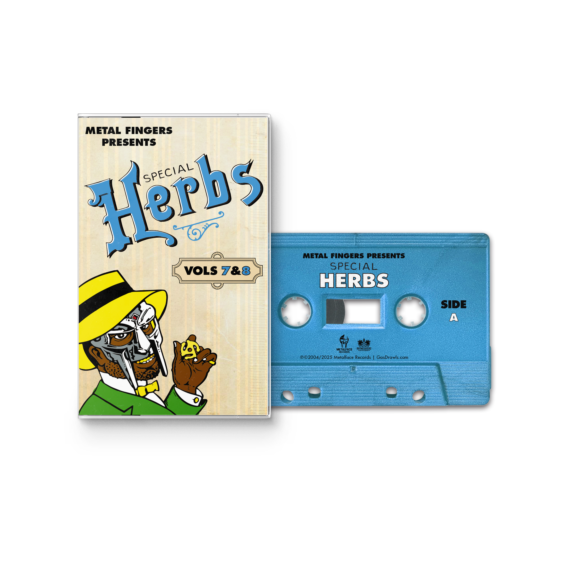 MF DOOM - Metal Fingers Presents: Special Herbs Vol. 7 & 8 (Cassette) UPC: 826257038548