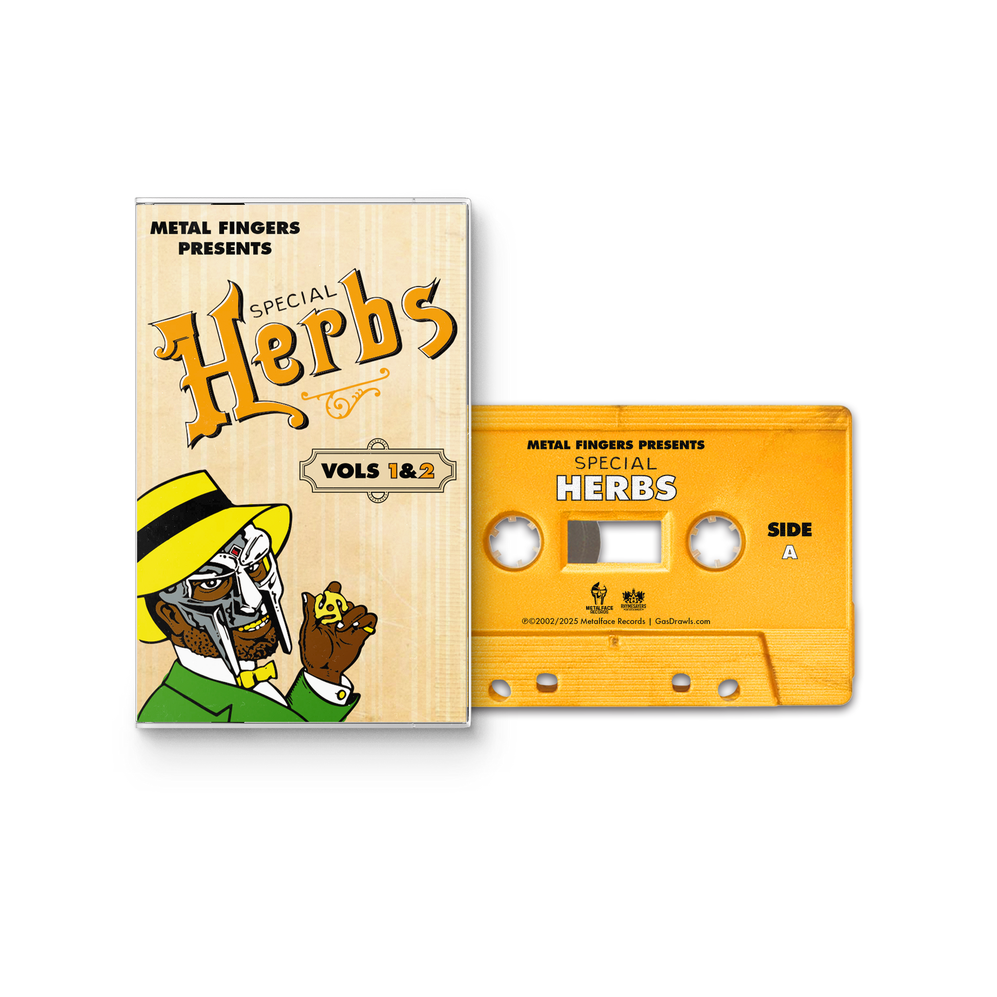 MF DOOM 'Metal Fingers Presents: Special Herbs Vol. 1 & 2 (Cassette) UPC: 826257038241