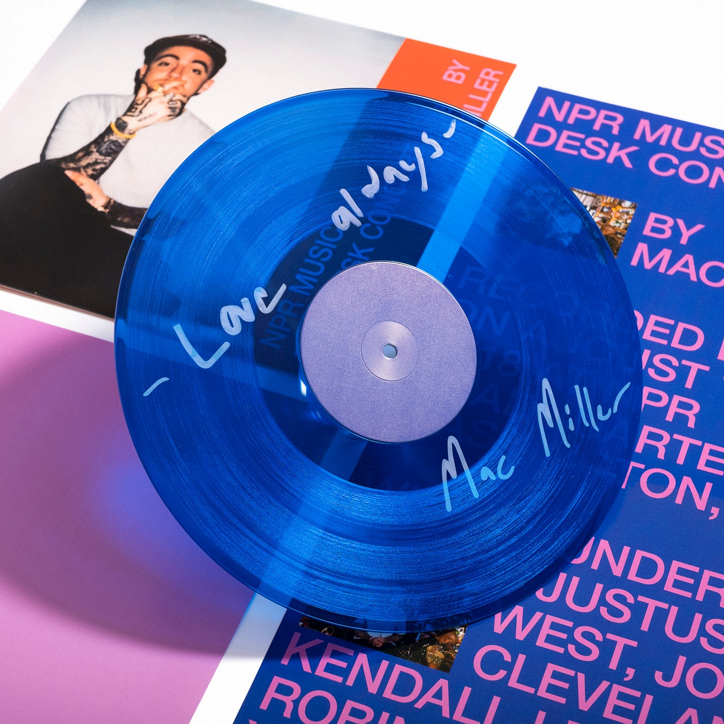 Mac Miller - NPR Music Tiny Desk Concert (Translucent Blue LP Vinyl with B-side etching, Insert) UPC: 093624855958