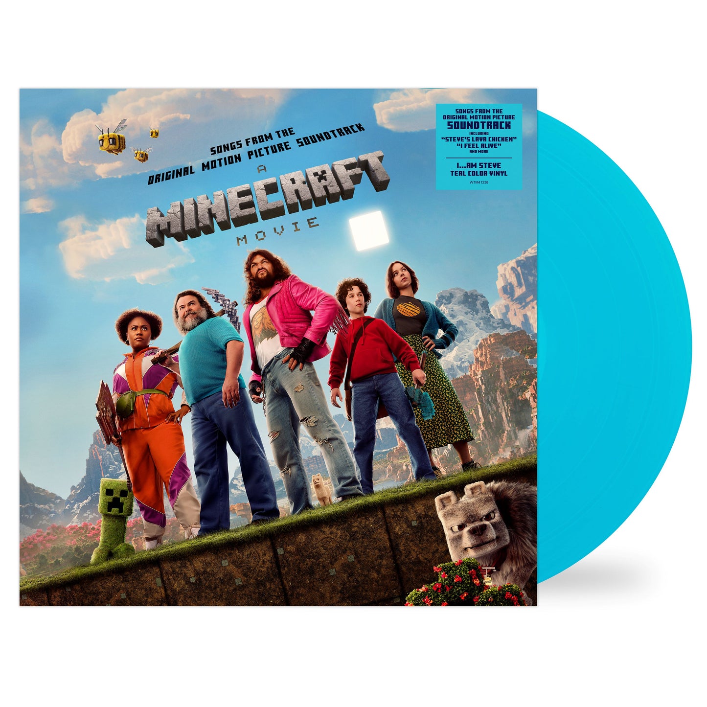 Various - A Minecraft Movie (Songs from the Original Motion Picture Soundtrack) (Teal LP Vinyl) UPC: 794043225437