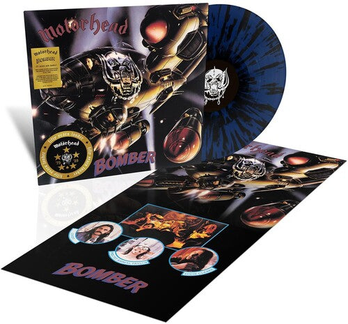 Motorhead - Bomber (50th Anniversary, Blue/Black Splatter Vinyl) UPC: 4099964126952