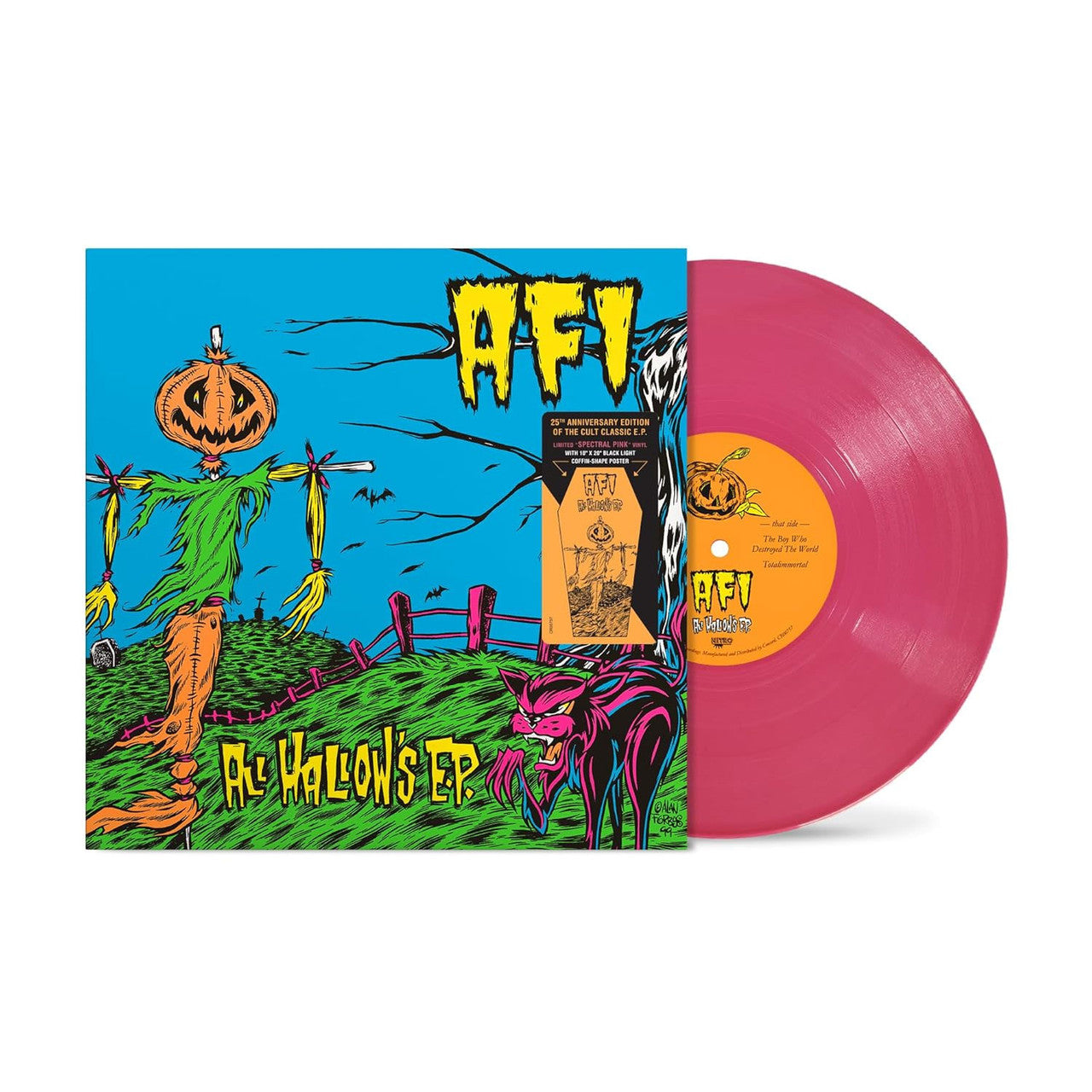 AFI All Hallow's E.P. (25th Anniversary Edition, 10" Spectral Pink Vinyl EP) UPC:
888072588097