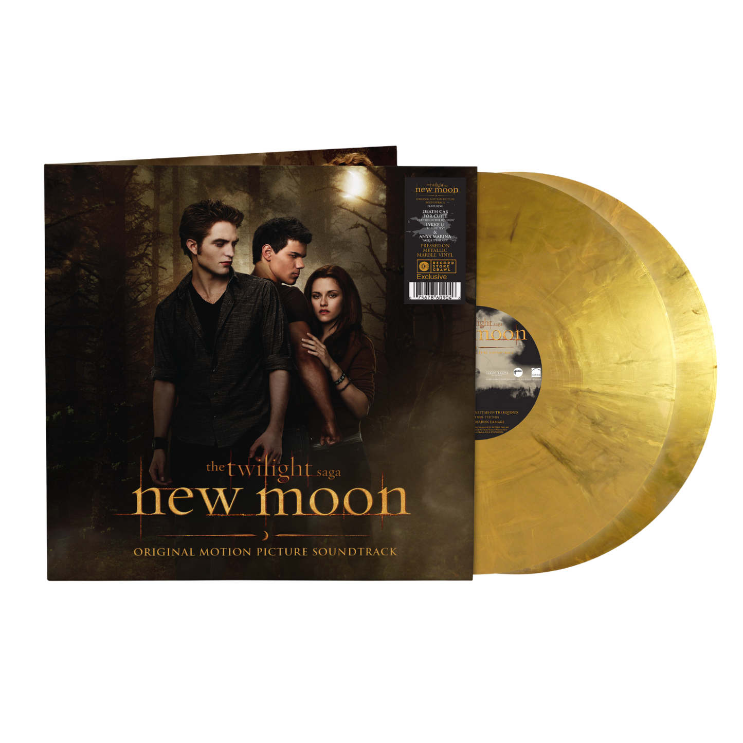 Various Artists - New Moon Original Motion Picture Soundtrack (Indie Exclusive, 2LP Metallic Marble Vinyl) UPC: 075678609046
