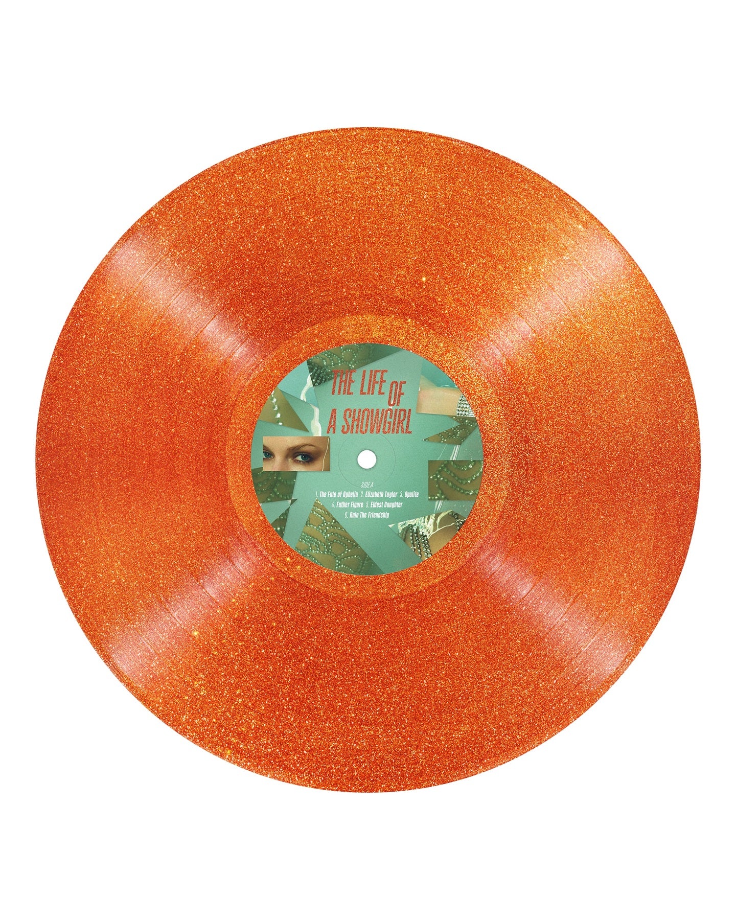 Taylor Swift - The Life of a Showgirl (Sweat and Vanilla Perfume Portofino Orange Glitter LP Vinyl) UPC: 602478372049